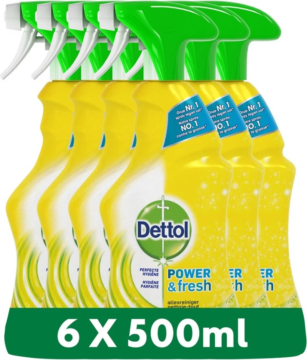 Dettol - Power & Fresh - Allesreinger Spray - Citrus - 6 x 500 ml Dettol - Power & Fresh - Allesreinger Spray - Citrus - 6 X 500 Ml -Bol Schoonmaak Winkel 1021x1200 1