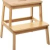 5Five - Bamboe Keukentrapje/opstapje Met 2 Treden 47 Cm - Keuken/badkamer Krukjes -Bol Schoonmaak Winkel 1064x1200