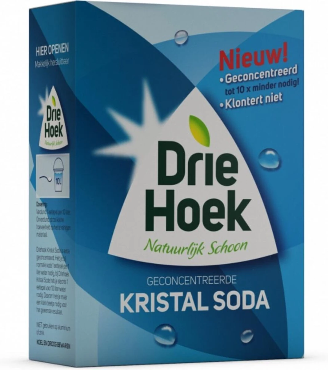 Driehoek Kristal Soda 600 gr Driehoek Kristal Soda 600 Gr -Bol Schoonmaak Winkel