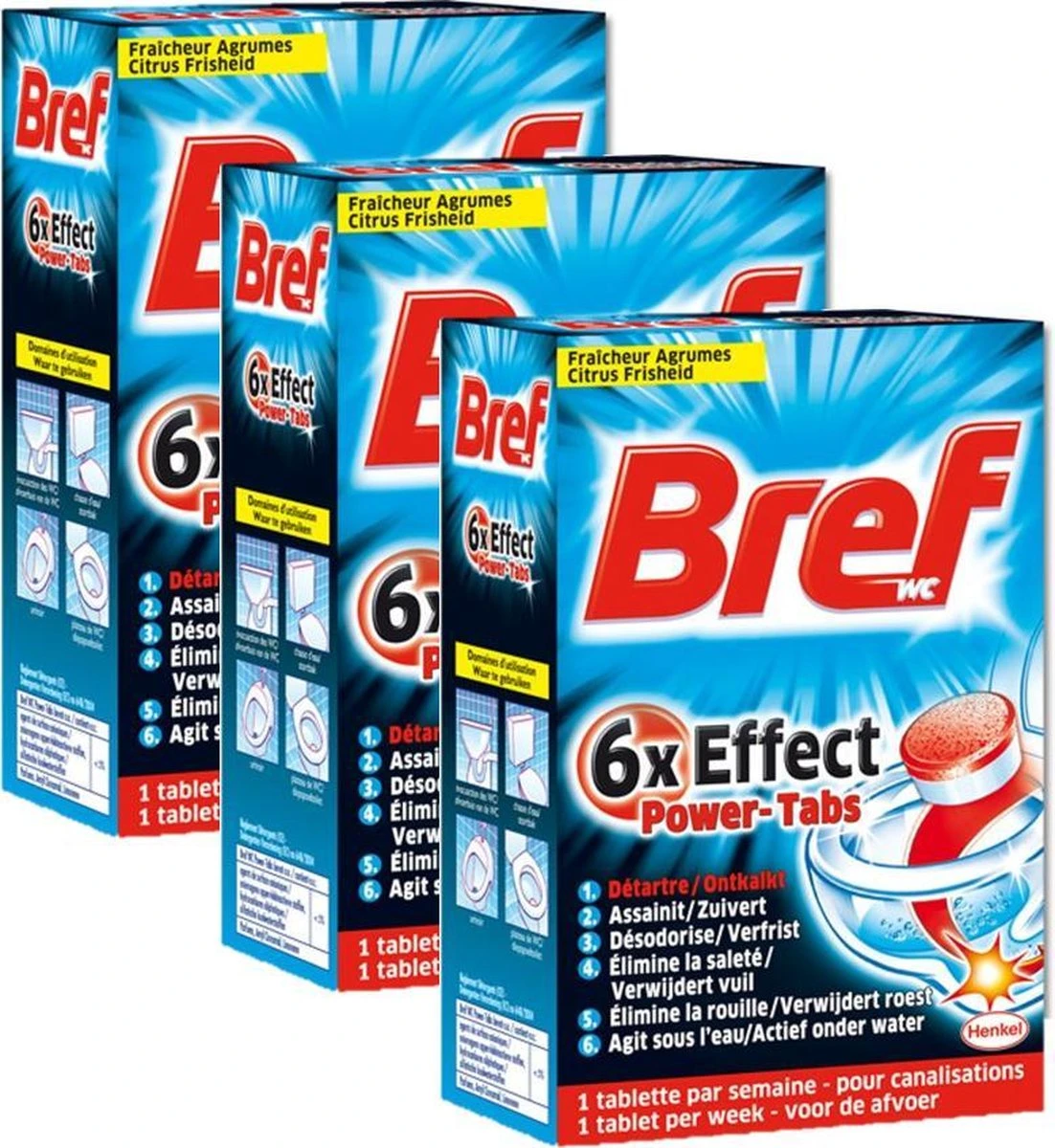 Bref Wc 6x Effect Power-Tabs - 3 x 8 tabs Bref Wc 6x Effect Power-Tabs - 3 X 8 Tabs -Bol Schoonmaak Winkel 1102x1200 1