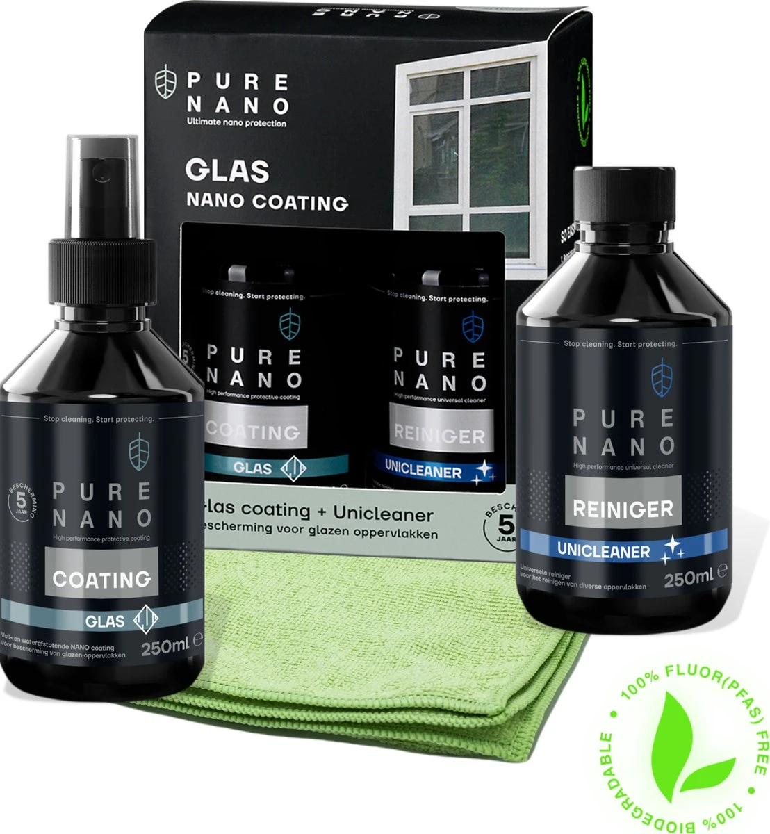 PURE NANO Glas - Nano coating voor 5 jaar heldere ramen met minder schoonmaakwerk - 250 ml PURE NANO Glas - Nano Coating Voor 5 Jaar Heldere Ramen Met Minder Schoonmaakwerk - 250 Ml -Bol Schoonmaak Winkel 1108x1200 2