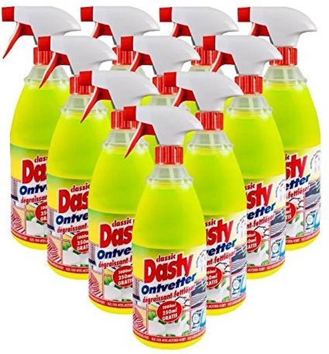 Dasty Ontvetter - 10 x 1000ml - Voordeelverpakking Dasty Ontvetter - 10 X 1000ml - Voordeelverpakking -Bol Schoonmaak Winkel