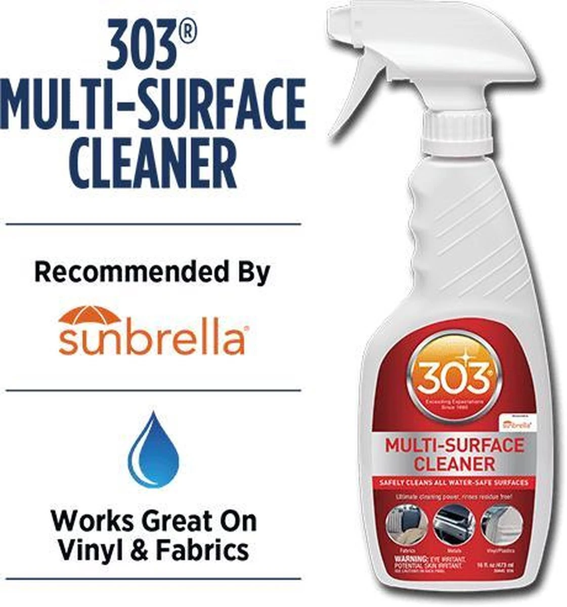 303® Multi-Surface Cleaner - 946 ml | Veilig voor alle soorten bekleding en vinyl. Vlekken verdwijnen binnen enkele minuten en verkleurde oppervlakken komen weer tot leven. 303® Multi-Surface Cleaner - 946 Ml | Veilig Voor Alle Soorten Bekleding En Vinyl. Vlekken Verdwijnen Binnen Enkele Minuten En Verkleurde Oppervlakken Komen Weer Tot Leven. -Bol Schoonmaak Winkel 1121x1200 1