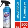Glorix Hygiënische Badkamer Foamspray - 6 X 500 Ml - Voordeelverpakking -Bol Schoonmaak Winkel 1121x1200
