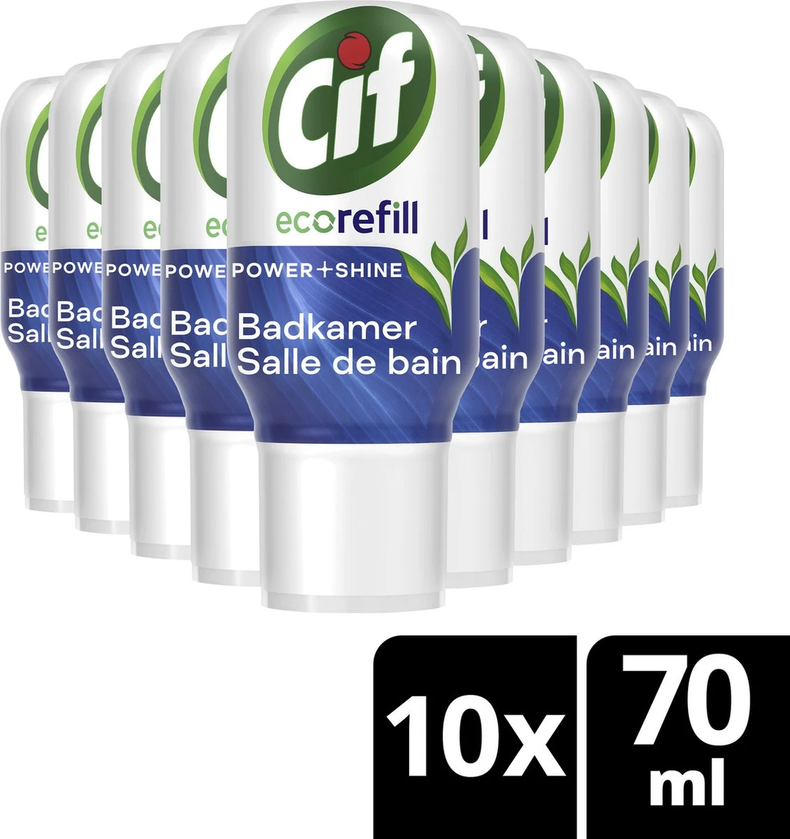 Cif Power & Shine Badkamer Ecorefill Capsule - 10 x 70 ml - Voordeelverpakking Cif Power & Shine Badkamer Ecorefill Capsule - 10 X 70 Ml - Voordeelverpakking -Bol Schoonmaak Winkel