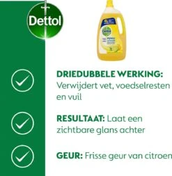 Dettol - Power & Fresh - Allesreiniger - Citrus - 3 X 4 Liter 5 Dettol - Power & Fresh - Allesreiniger - Citrus - 3 X 4 Liter -Bol Schoonmaak Winkel 1175x1200