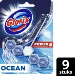 Glorix Power 5 Toiletblokken - Ocean - 9 Stuks - Halfjaarbox - Voordeelverpakking -Bol Schoonmaak Winkel 1180x1200 3