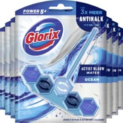 Glorix Power 5+ Ocean Toiletblokken - 7 Stuks - Voordeelverpakking 8 Glorix Power 5+ Ocean Toiletblokken - 7 Stuks - Voordeelverpakking -Bol Schoonmaak Winkel 1195x1200