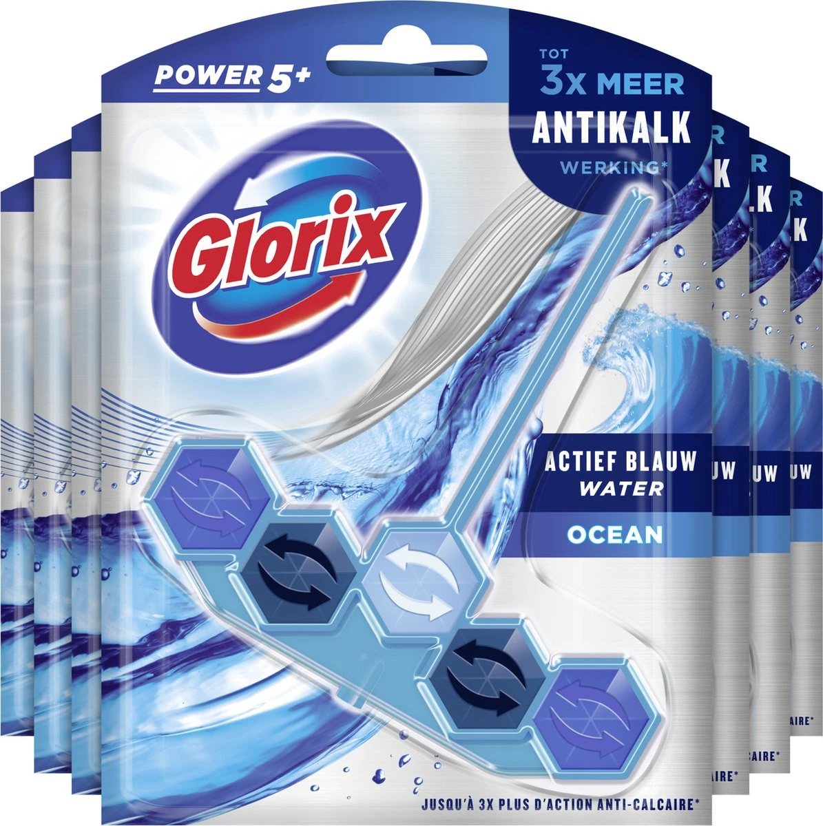 Glorix Power 5+ Ocean Toiletblokken - 7 stuks - Voordeelverpakking Glorix Power 5+ Ocean Toiletblokken - 7 Stuks - Voordeelverpakking -Bol Schoonmaak Winkel
