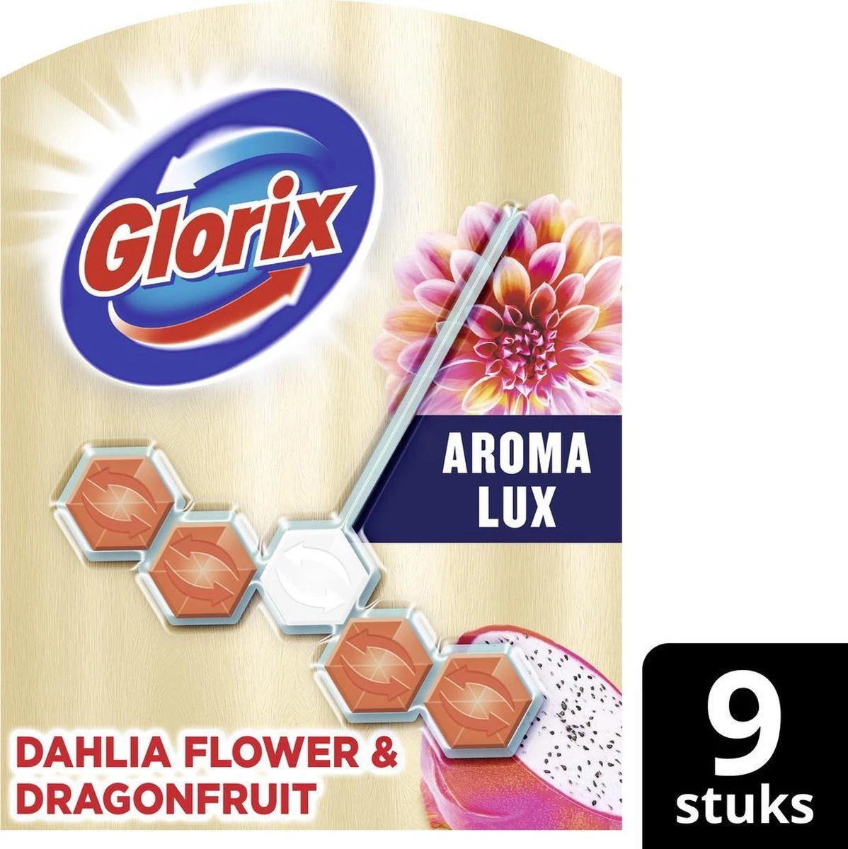 Glorix Aroma Lux Dahlia Flower & Dragonfruit - 9 Toiletblokken - Halfjaarbox - Voordeelverpakking Glorix Aroma Lux Dahlia Flower & Dragonfruit - 9 Toiletblokken - Halfjaarbox - Voordeelverpakking -Bol Schoonmaak Winkel 1198x1200 4