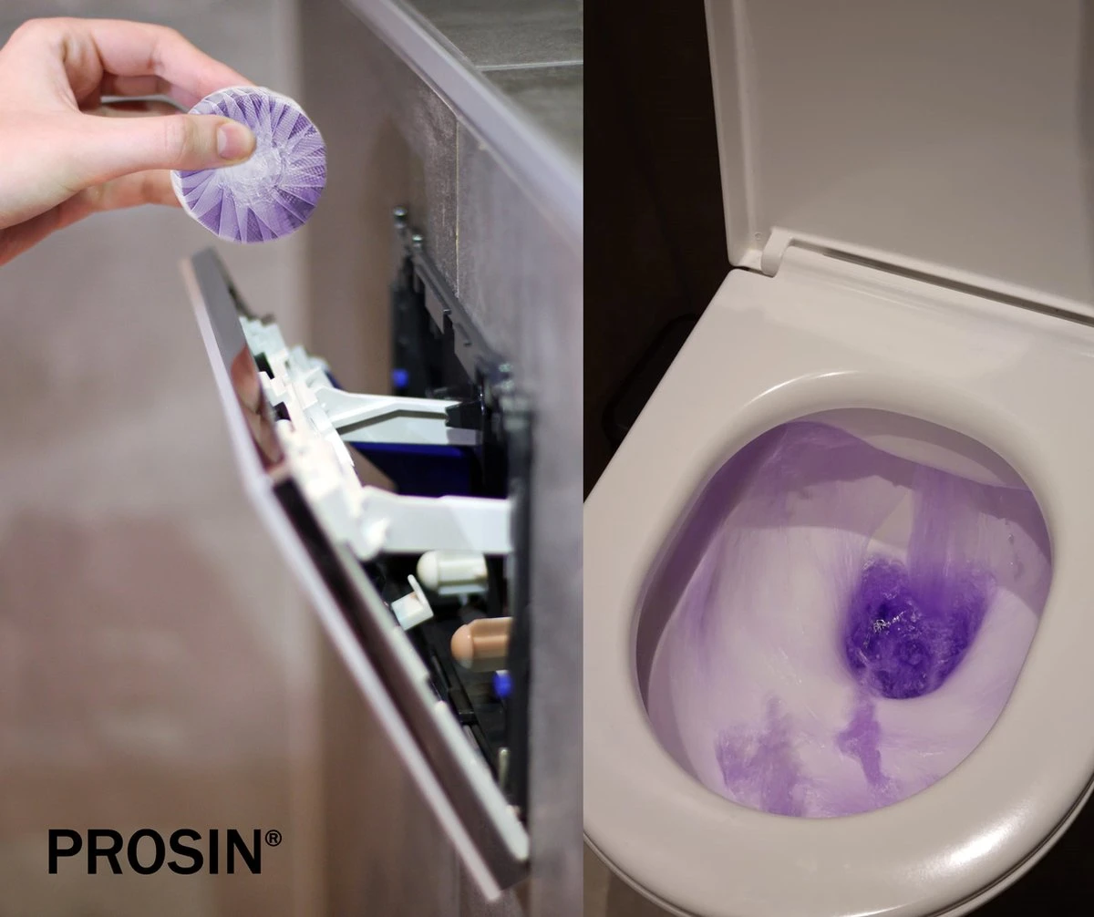 PROSIN® Toiletblokjes Inbouwreservoir - WC Discs - Lavendel - WC Blokjes - Toiletblokjes - Toiletblokken - Toiletblokjes Geberit - Stortbakblokjes toilet - WC Blokjes Voordeelverpakking - WC blokjes inbouwreservoir - Toiletblok - Paars Water PROSIN® Toiletblokjes Inbouwreservoir - WC Discs - Lavendel - WC Blokjes - Toiletblokjes - Toiletblokken - Toiletblokjes Geberit - Stortbakblokjes Toilet - WC Blokjes Voordeelverpakking - WC Blokjes Inbouwreservoir - Toiletblok - Paars Water -Bol Schoonmaak Winkel