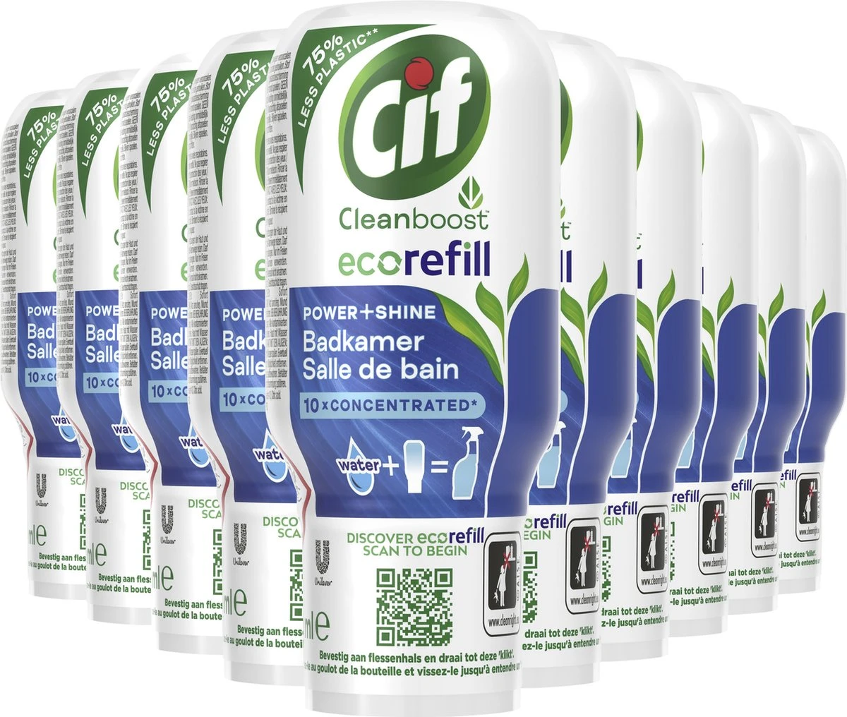 Cif Power & Shine Badkamer Ecorefill Capsule - 10 x 70 ml - Voordeelverpakking Cif Power & Shine Badkamer Ecorefill Capsule - 10 X 70 Ml - Voordeelverpakking -Bol Schoonmaak Winkel