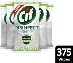 Cif Disinfect & Shine Wipes Doden 99,99% Van De Bacteriën Original Desinfecterende Schoonmaakdoekjes, Van 100% Biologisch Afbreekbaar Textiel 5 X 75 Doekjes 7 Cif Disinfect & Shine Wipes Doden 99,99% Van De Bacteriën Original Desinfecterende Schoonmaakdoekjes, Van 100% Biologisch Afbreekbaar Textiel 5 X 75 Doekjes -Bol Schoonmaak Winkel 1200x1050 1
