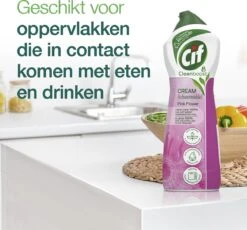 Cif CleanBoost Cream Pink Schuurmiddel - 8 X 750 Ml - Voordeelverpakking -Bol Schoonmaak Winkel 1200x1118 1