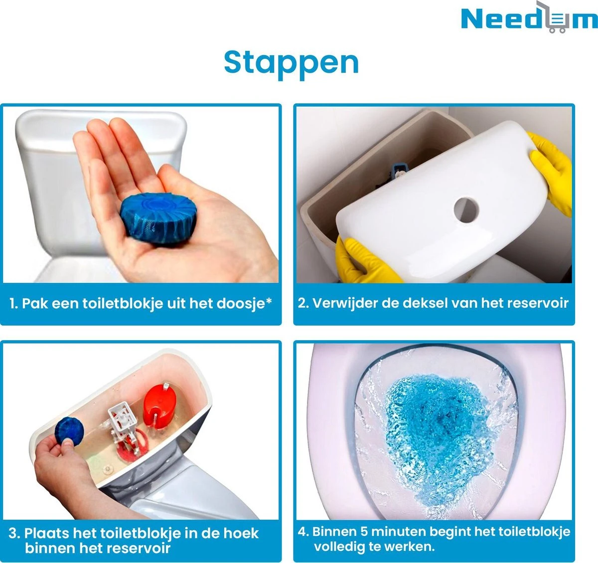 Needum ® Toiletblokjes voor inbouwreservoirs – WC-blokjes – Toiletblokken in een voordeelverpakking – 30 stuks Needum ® Toiletblokjes Voor Inbouwreservoirs – WC-blokjes – Toiletblokken In Een Voordeelverpakking – 30 Stuks -Bol Schoonmaak Winkel 1200x1129 5