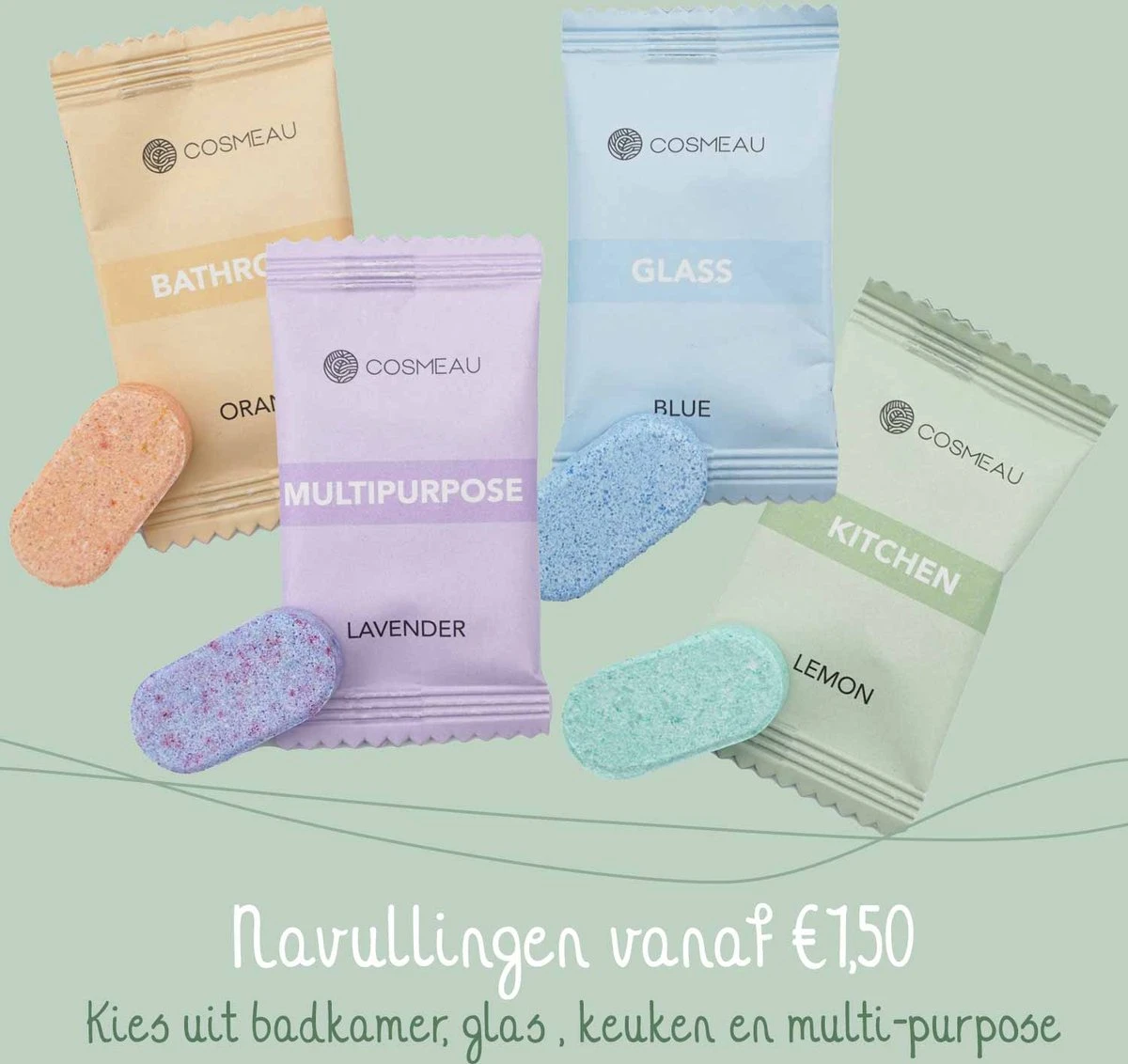 Cosmeau Mixed 8 Stuks Tabletten Cleaning Tabs Schoonmaak Tabs - Allesreiniger - Keukenreiniger - Badkamerreiniger Sanitair Cosmeau Mixed 8 Stuks Tabletten Cleaning Tabs Schoonmaak Tabs - Allesreiniger - Keukenreiniger - Badkamerreiniger Sanitair -Bol Schoonmaak Winkel 1200x1132 2