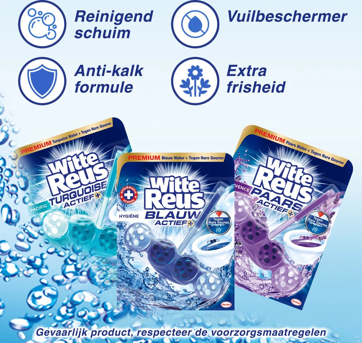 Witte Reus Turquoise Actief Toiletblok - Pacific - WC Blokjes Voordeelverpakking - 10 stuks Witte Reus Turquoise Actief Toiletblok - Pacific - WC Blokjes Voordeelverpakking - 10 Stuks -Bol Schoonmaak Winkel