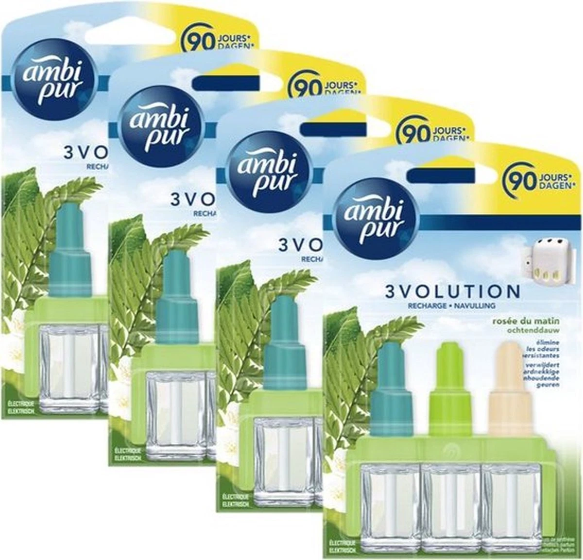 Ambi Pur Luchtverfrisser navulling 3Volution Ochtend Dauw 4 x 20 ml (2x2) Ambi Pur Luchtverfrisser Navulling 3Volution Ochtend Dauw 4 X 20 Ml (2x2) -Bol Schoonmaak Winkel 1200x1152 1