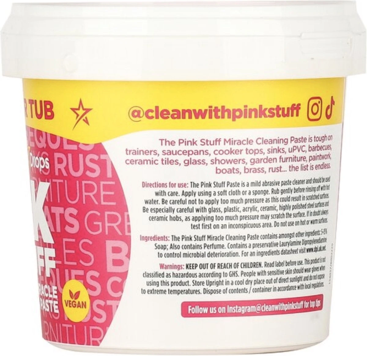 Stardrops The Pink Stuff The Pink Stuff Cleaning Paste 850 g Stardrops The Pink Stuff The Pink Stuff Cleaning Paste 850 G -Bol Schoonmaak Winkel