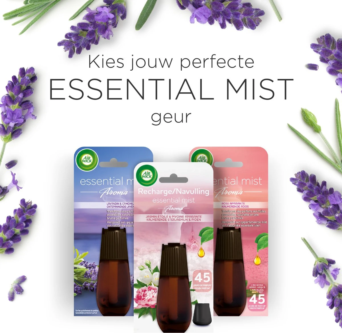 Air Wick Essential Mist Luchtverfrisser - Ontspannende Lavendel - 1 Zwart Apparaat + 2 Navullingen Air Wick Essential Mist Luchtverfrisser - Ontspannende Lavendel - 1 Zwart Apparaat + 2 Navullingen -Bol Schoonmaak Winkel 1200x1169 1