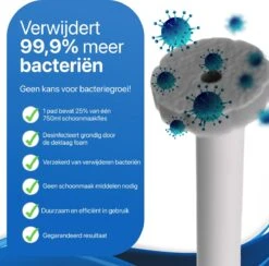 RevoBrush 28x Crystal Clean Foaming Pads Navulling - WC Borstel Met Houder Vrijstaand -Bol Schoonmaak Winkel 1200x1184