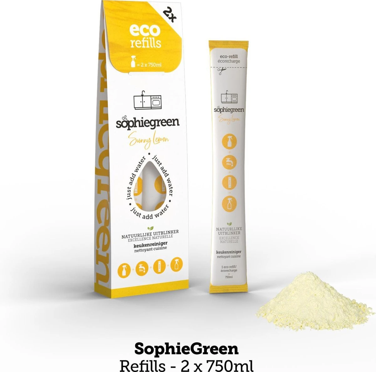 SophieGreen Voorjaarspakket; Allesreiniger + Keukenreiniger - 2x 750ml + navullingen + Sopje Allesreiniger 100g SophieGreen Voorjaarspakket; Allesreiniger + Keukenreiniger - 2x 750ml + Navullingen + Sopje Allesreiniger 100g -Bol Schoonmaak Winkel