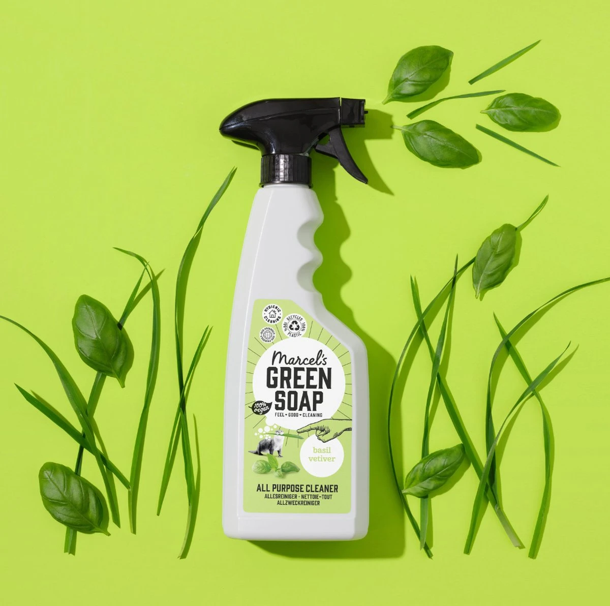 Marcel's Green Soap Allesreiniger Spray Basilicum & Vertivert gras - 6 x 500 ml Marcel's Green Soap Allesreiniger Spray Basilicum & Vertivert Gras - 6 X 500 Ml -Bol Schoonmaak Winkel