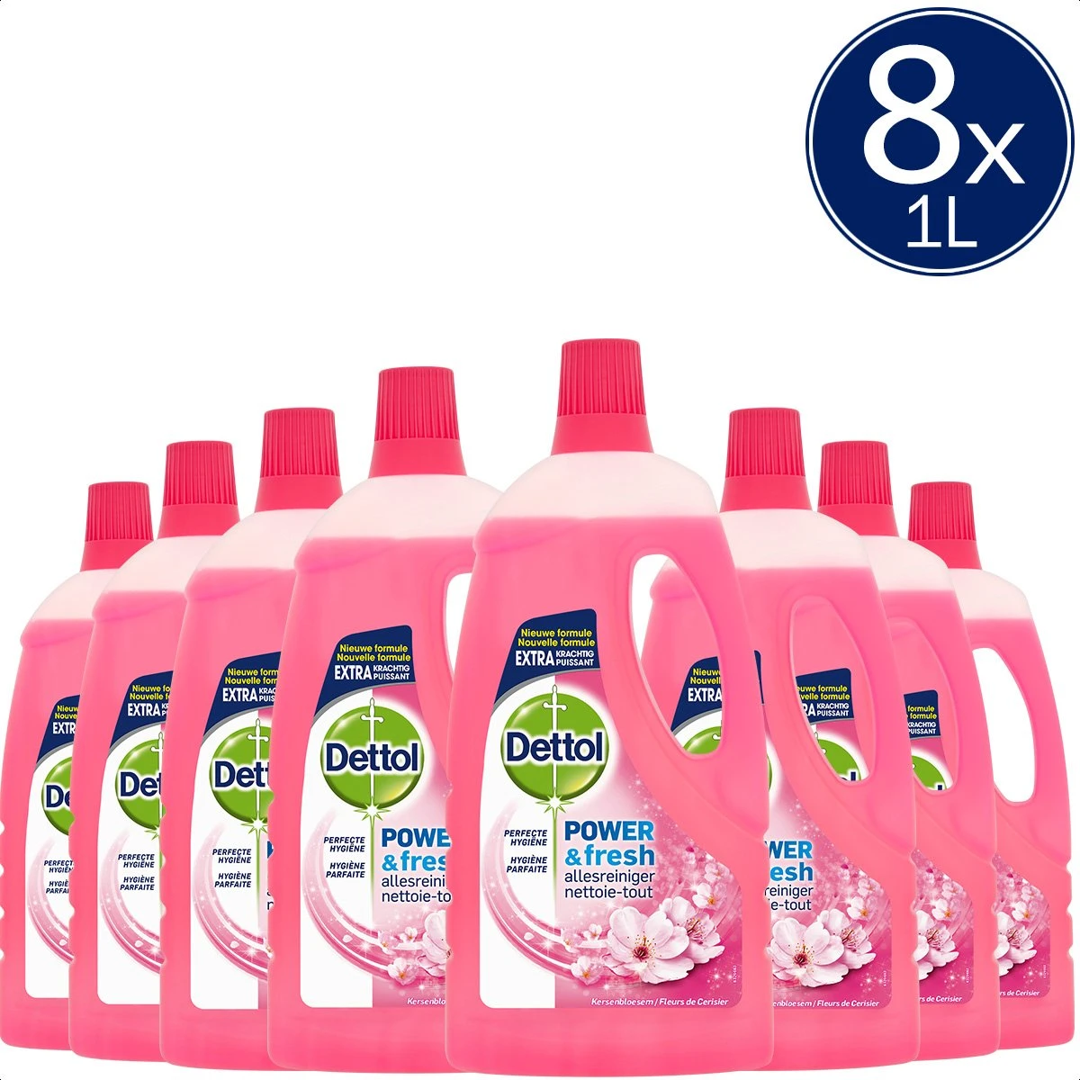 Dettol - Power & Fresh - Allesreiniger - Kersenbloesem - 8 x 1 Liter Dettol - Power & Fresh - Allesreiniger - Kersenbloesem - 8 X 1 Liter -Bol Schoonmaak Winkel 1200x1200 126