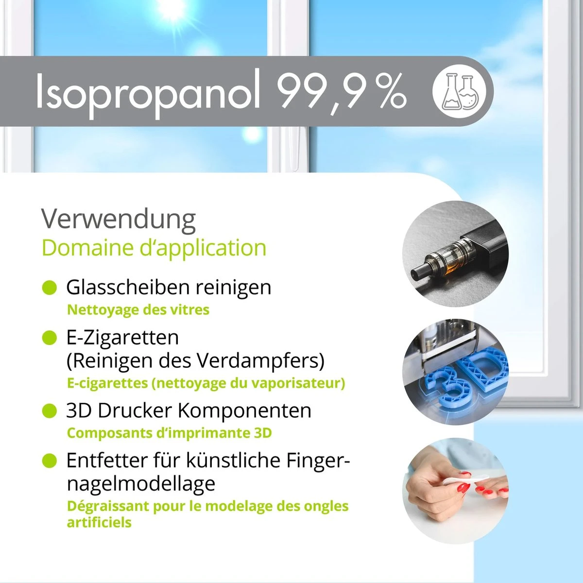 Isopropyl Alcohol - Isopropanol - IPA - Isopropyl - 99,9% Zuiver - 1000ml - Inclusief Trechter Isopropyl Alcohol - Isopropanol - IPA - Isopropyl - 99,9% Zuiver - 1000ml - Inclusief Trechter -Bol Schoonmaak Winkel 1200x1200 16