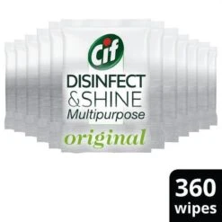 Cif Disinfect & Shine Wipes Original Desinfectie Schoonmaakdoekjes - 12 X 30 Doekjes - Voordeelverpakking 5 Cif Disinfect & Shine Wipes Original Desinfectie Schoonmaakdoekjes - 12 X 30 Doekjes - Voordeelverpakking -Bol Schoonmaak Winkel 1200x1200 174