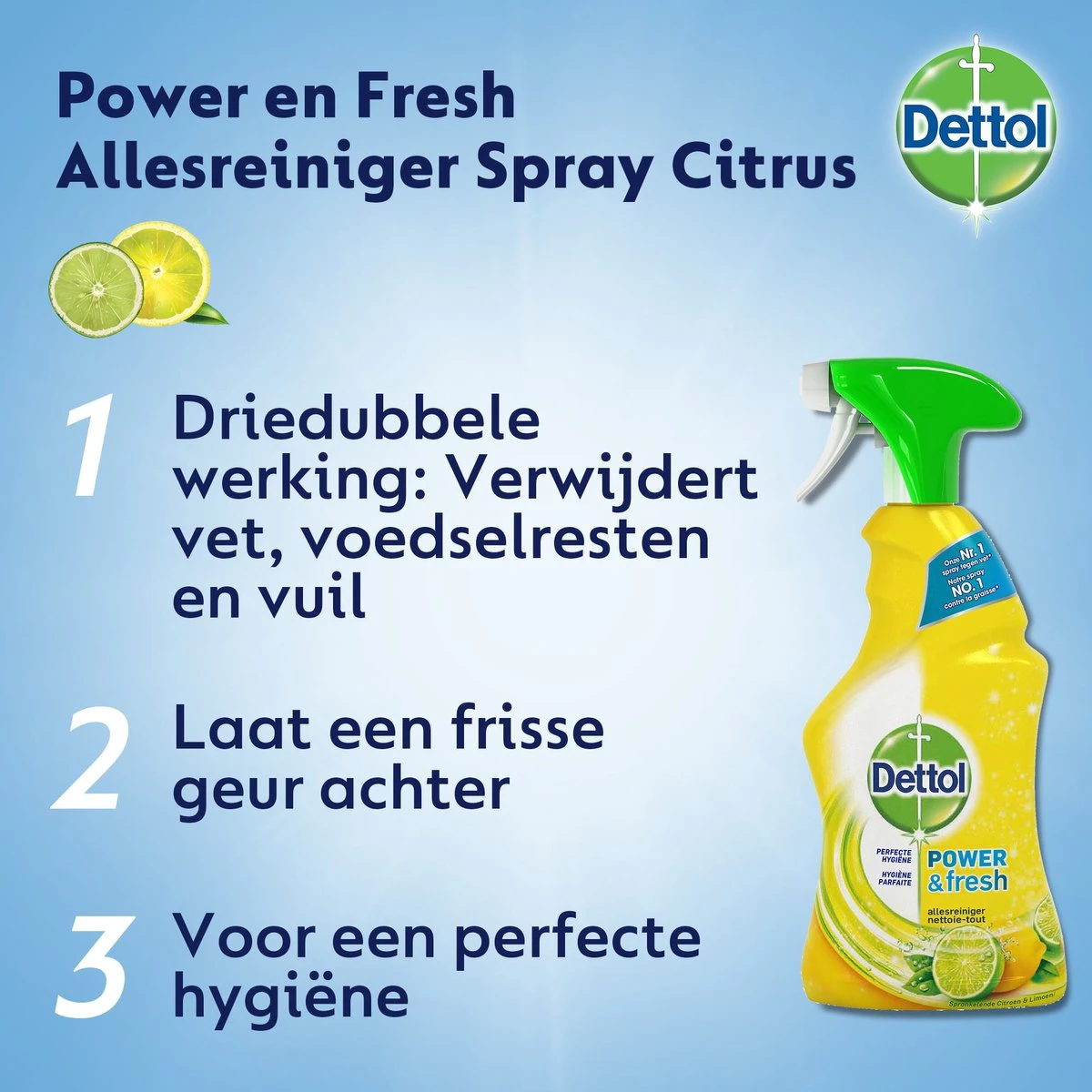 Dettol - Power & Fresh - Allesreinger Spray - Citrus - 6 x 500 ml Dettol - Power & Fresh - Allesreinger Spray - Citrus - 6 X 500 Ml -Bol Schoonmaak Winkel 1200x1200 269