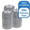 RevoBrush 28x Crystal Clean Foaming Pads Navulling - WC Borstel Met Houder Vrijstaand -Bol Schoonmaak Winkel 1200x1200 30