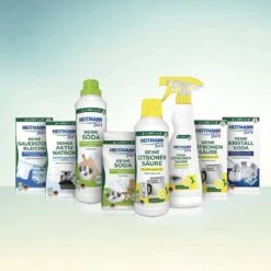 HEITMANN Pure Ontkalker- Citroenzuur Ontkalker, Natuurvriendelijke Kalkreiniger Voor Een Hygiënische Reiniging - Poeder, 1x 350 G -Bol Schoonmaak Winkel 1200x1200 60