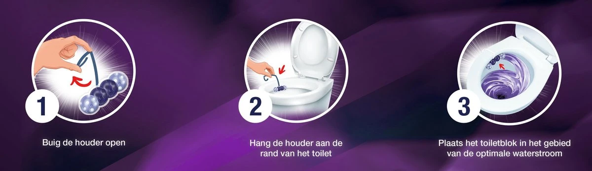 Witte Reus Paars Actief Toiletblok - Lavendel - WC Blokjes Voordeelverpakking - 10 stuks Witte Reus Paars Actief Toiletblok - Lavendel - WC Blokjes Voordeelverpakking - 10 Stuks -Bol Schoonmaak Winkel 1200x347 3