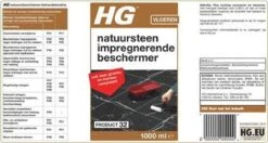HG Natuursteen Impregnerende Beschermer (HG Product 32) - 1L - Tegen Het Intrekken Van Vuil - Ook Voor Granito En Marmer Composiet 4 HG Natuursteen Impregnerende Beschermer (HG Product 32) - 1L - Tegen Het Intrekken Van Vuil - Ook Voor Granito En Marmer Composiet -Bol Schoonmaak Winkel 1200x640