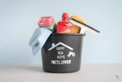 ByMi| Poetsemmer Happy New Home | Cadeautje Huis |Housewarming |Nieuwe Woning | Gepersonaliseerd -Bol Schoonmaak Winkel 1200x800 1