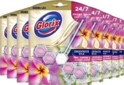 Glorix Aroma Lux Pink Jasmine & Elderflower Toiletblokken - 9 Stuks - Voordeelverpakking -Bol Schoonmaak Winkel 1200x827