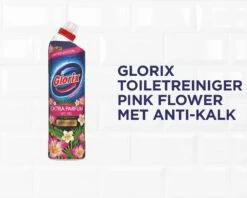 Glorix WC Powergel Toiletreiniger Pink Flower - 6 X 750 Ml - Voordeelverpakking -Bol Schoonmaak Winkel 1200x961
