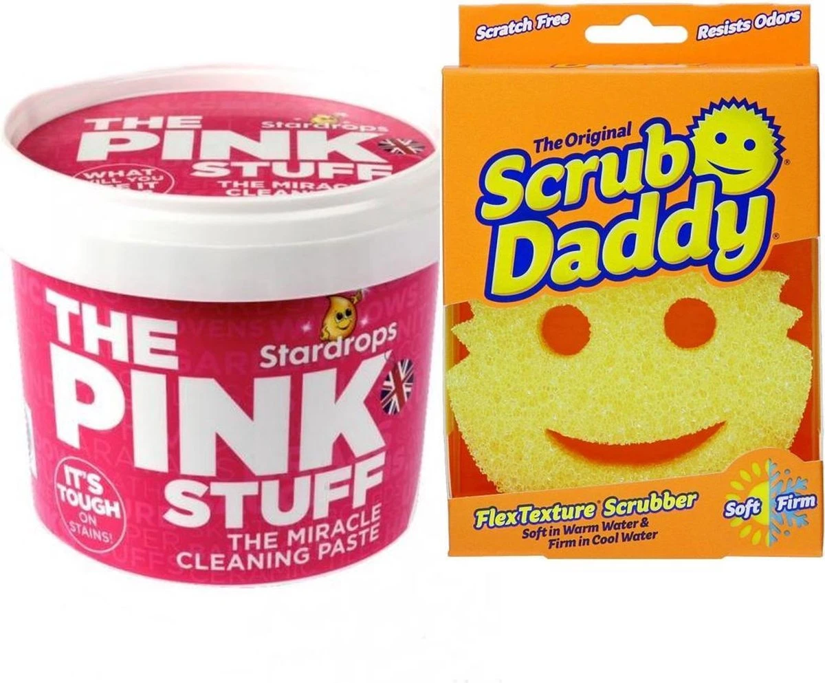 Stardrops The Pink Stuff Het Wonder Schoonmaakmiddel - 500g - Allesreiniger - inclusief 1 Scrub Daddy schuurspons Stardrops The Pink Stuff Het Wonder Schoonmaakmiddel - 500g - Allesreiniger - Inclusief 1 Scrub Daddy Schuurspons -Bol Schoonmaak Winkel
