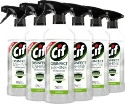 Cif Disinfect & Shine Original Desinfectie Spray - 6 X 500 Ml - Voordeelverpakking 4 Cif Disinfect & Shine Original Desinfectie Spray - 6 X 500 Ml - Voordeelverpakking -Bol Schoonmaak Winkel 1200x998