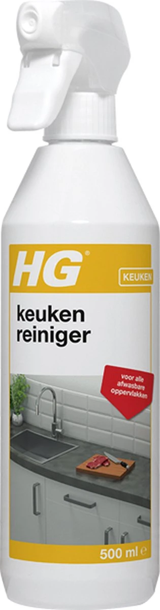 HG keuken reiniger - 500ml - effectief en hygiënisch - voor alle afwasbare oppervlakken HG Keuken Reiniger - 500ml - Effectief En Hygiënisch - Voor Alle Afwasbare Oppervlakken -Bol Schoonmaak Winkel 315x1200 1