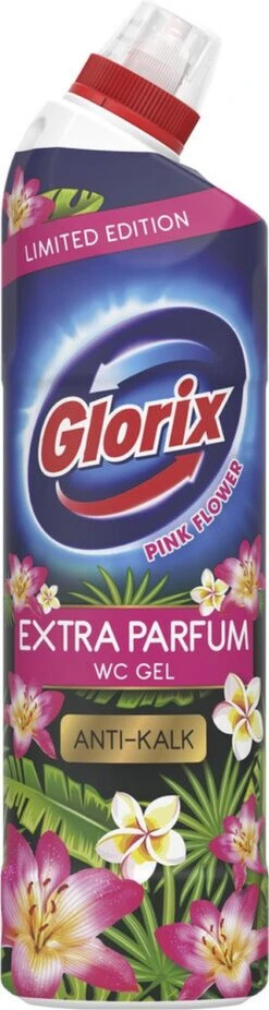 Glorix WC Powergel Toiletreiniger Pink Flower - 6 X 750 Ml - Voordeelverpakking -Bol Schoonmaak Winkel 320x1200 1
