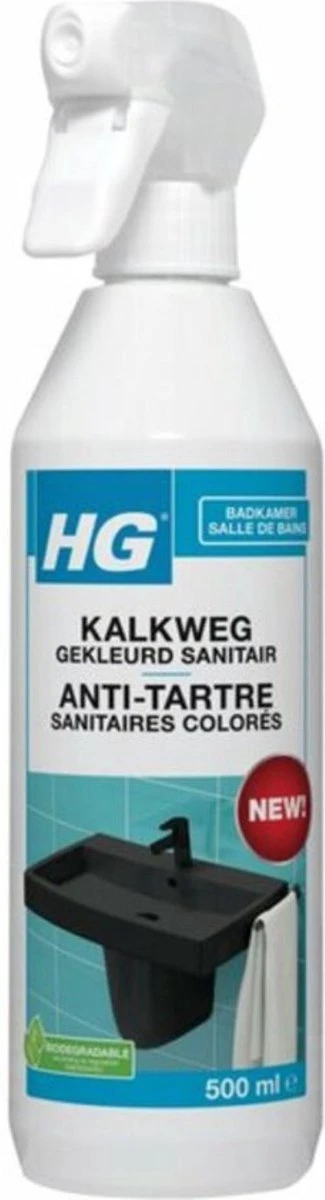 HG Kalkweg Gekleurd Sanitair 500 ml - 2 Stuks ! HG Kalkweg Gekleurd Sanitair 500 Ml - 2 Stuks ! -Bol Schoonmaak Winkel