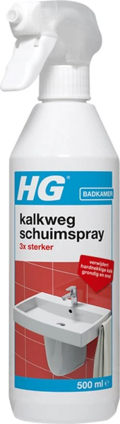 HG Kalkweg Schuimspray 3x Sterker - 500ml - Verwijdert Extreme Kalkresten - 100% Opgelost, 100% Resultaat 7 HG Kalkweg Schuimspray 3x Sterker - 500ml - Verwijdert Extreme Kalkresten - 100% Opgelost, 100% Resultaat -Bol Schoonmaak Winkel 340x1200