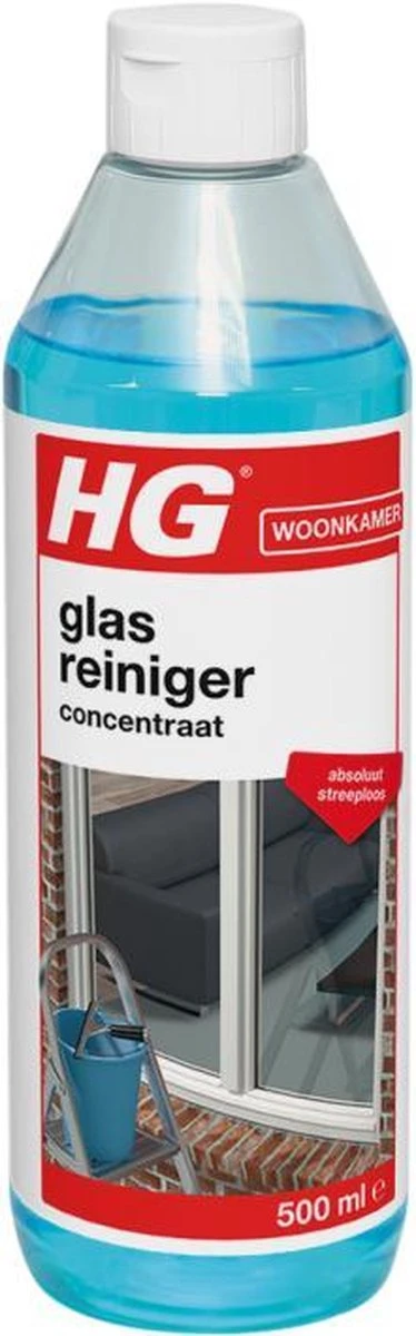 HG glasreiniger concentraat - 500ml - reinigt streeploos - de keuze van professionele glazenwassers HG Glasreiniger Concentraat - 500ml - Reinigt Streeploos - De Keuze Van Professionele Glazenwassers -Bol Schoonmaak Winkel 374x1200 1