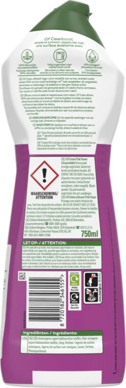 Cif CleanBoost Cream Pink Schuurmiddel - 8 X 750 Ml - Voordeelverpakking -Bol Schoonmaak Winkel 390x1200 2