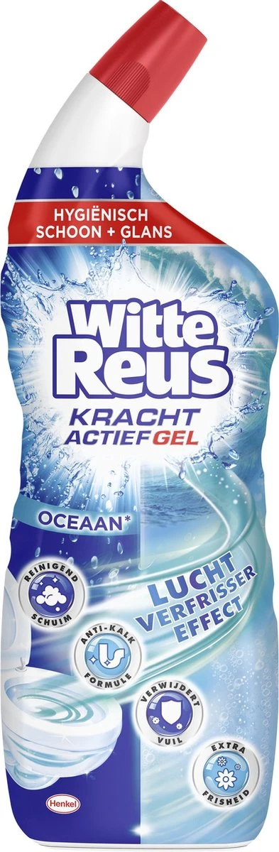 Witte Reus Toiletreiniger - Kracht Actief Gel Oceaan - Voordeelverpakking 10 x 700ml Witte Reus Toiletreiniger - Kracht Actief Gel Oceaan - Voordeelverpakking 10 X 700ml -Bol Schoonmaak Winkel 393x1200 1