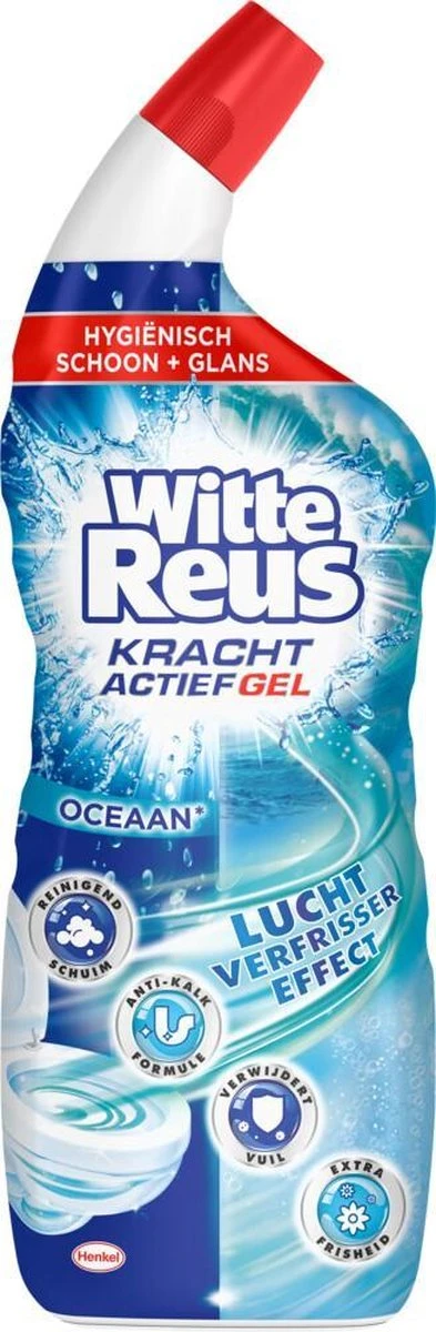 Witte Reus Toiletreiniger - Kracht Actief Gel Oceaan - Voordeelverpakking 10 x 700ml Witte Reus Toiletreiniger - Kracht Actief Gel Oceaan - Voordeelverpakking 10 X 700ml -Bol Schoonmaak Winkel 393x1200 2