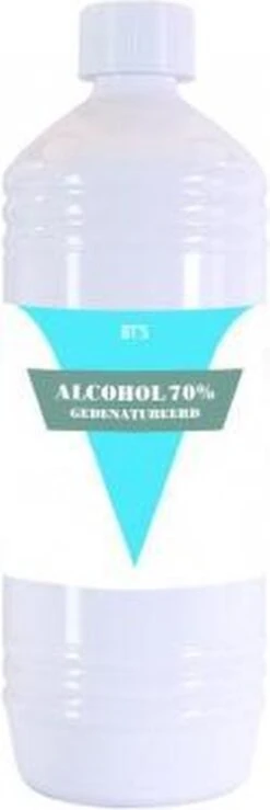 BTS 70% Gedenatureerde Alcohol 1000ML -Bol Schoonmaak Winkel 401x1200 1