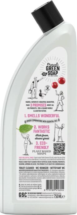 Marcel's Green Soap Toiletreiniger Patchouli & Cranberry - 6 X 750 Ml -Bol Schoonmaak Winkel 431x1200
